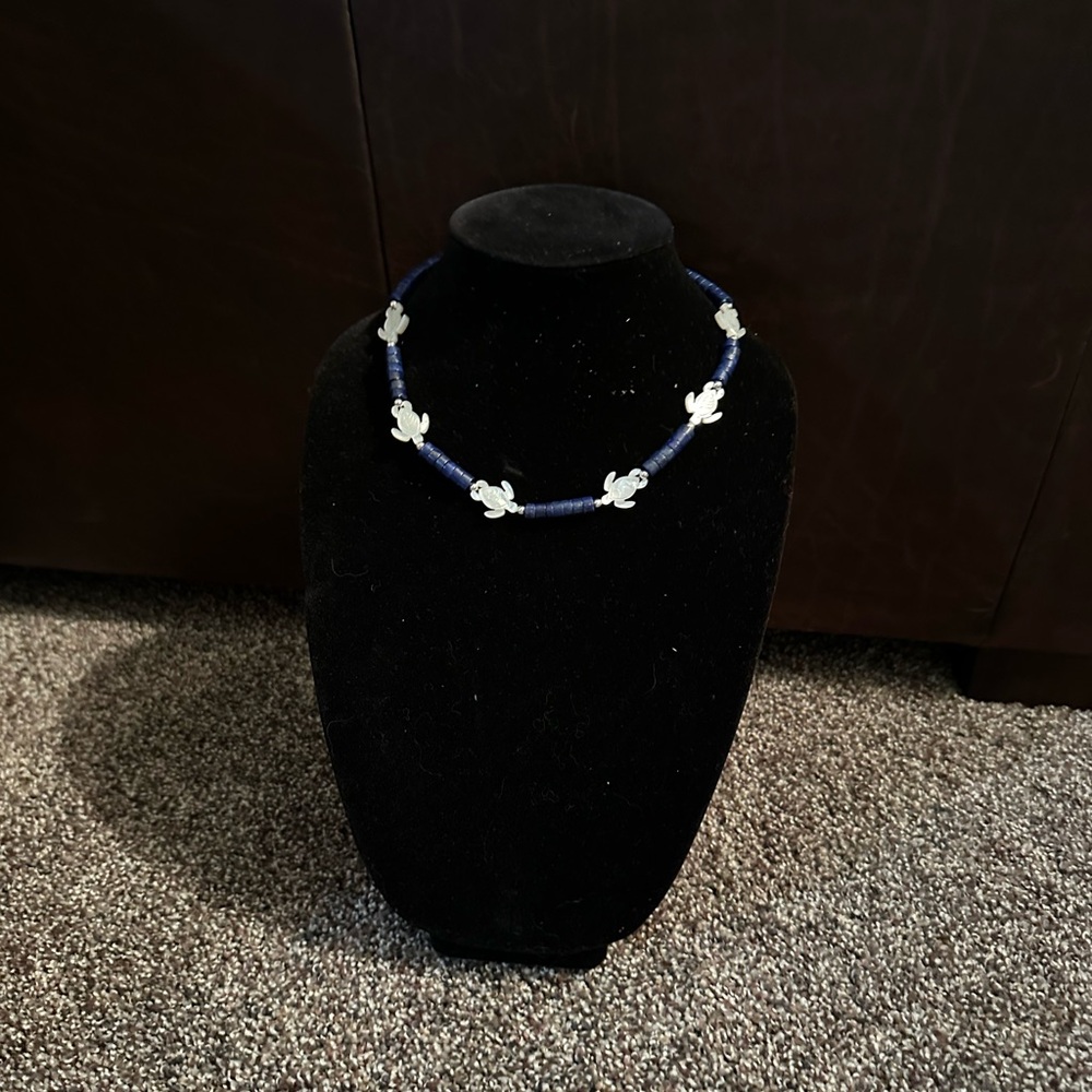 Hand Crafted Lapis Lazuli & Mother of Pearl Turtles and Sterling Silver - Picture 1 of 4